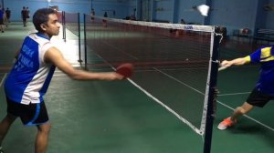 Badminton with table tenis racket