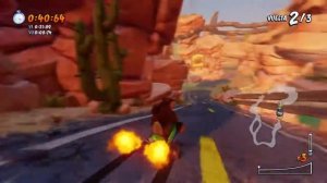 Derrotando al desarrollador Alex "Brub" B. - Cañón Dingo - Crash Team Racing Nitro Fueled