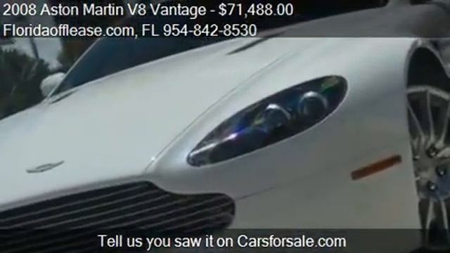 2008 Aston Martin V8 Vantage Base 2dr Coupe for sale in hall смотреть онлайн