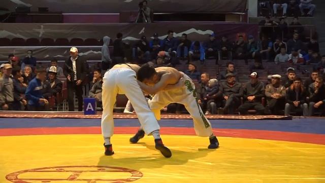 Спорт. Кыргыз Курош. Чемпионат Кыргызстана-2019. День 2 (Мат A Часть 1)