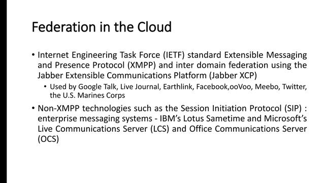 OPEN STACK AND Federation in the cloud