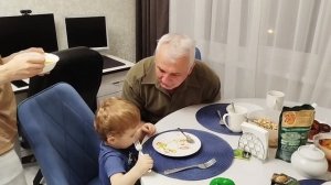Ужин с внуком Костей