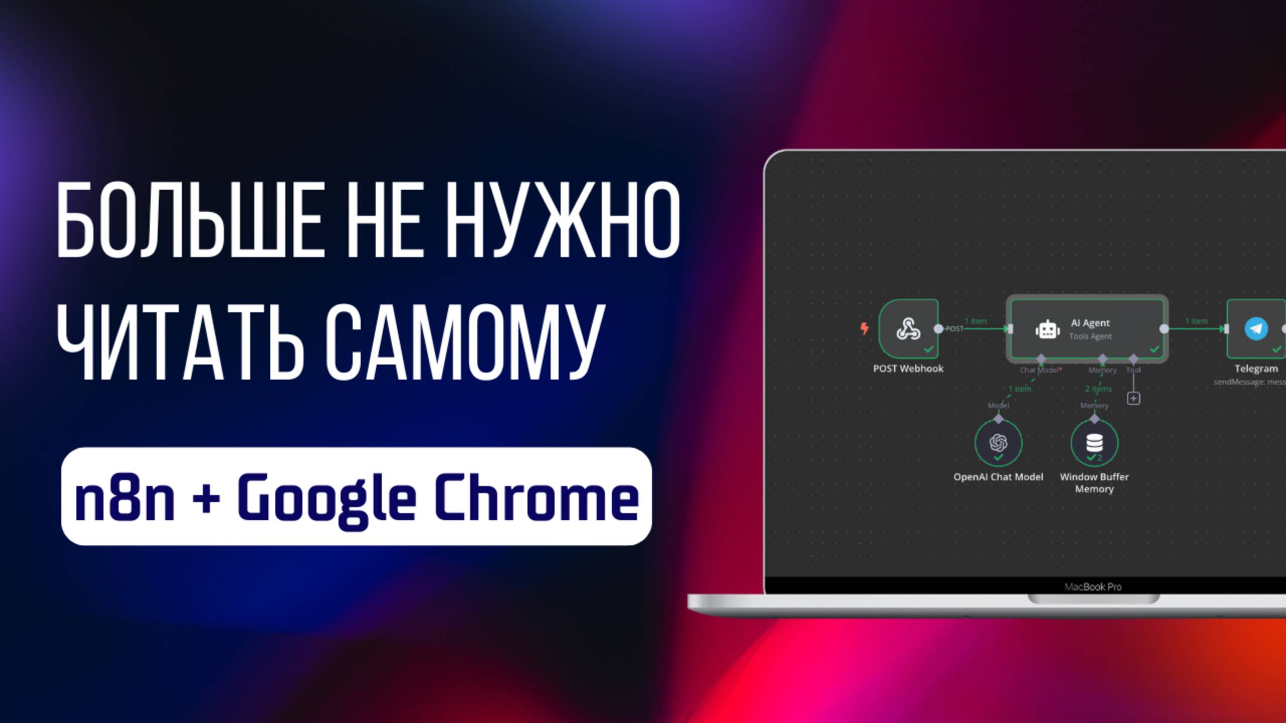 Больше не нужно читать самому! AI агент и n8n сделают это за вас! смотреть онлайн