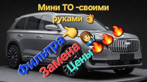 Мини ТО Geely Monjaro своими руками. Какие фильтра выбрать и как заменить своими руками?👌👩🔧
