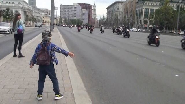 Мотофестиваль 26 мая 2024 года. Открытие. Москва.Садовое кольцо