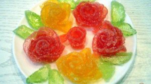 Розочки из мармелада (для украшения тортов)