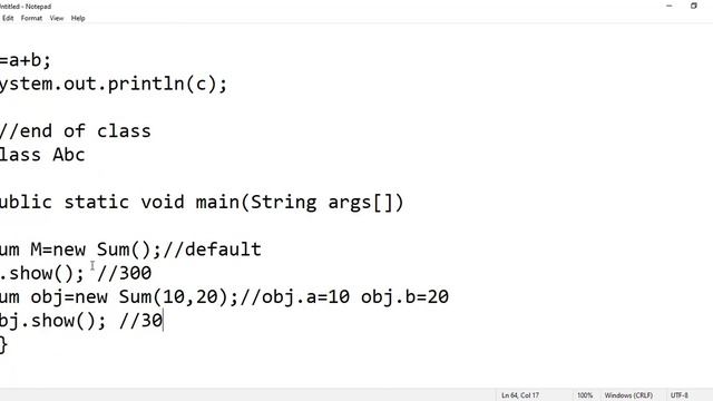 Constructor and Types of Constructor