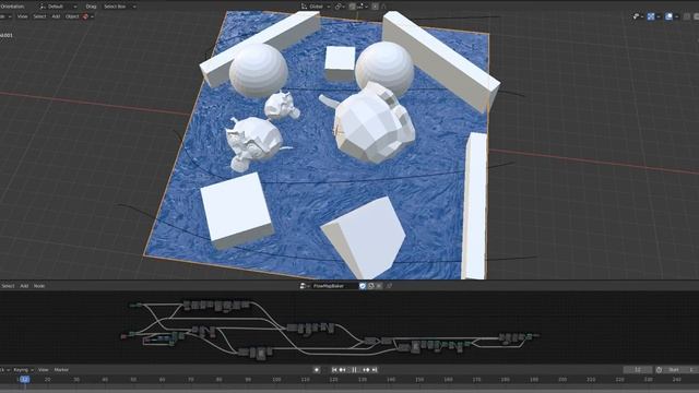 Blender GeometryNodes FlowMap Baker