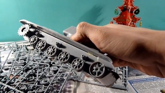 Сборка модели танка КВ-1С