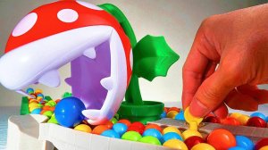 Видео для детей. Цветок хочет съесть разноцветные шарики в лабиринте. Детям