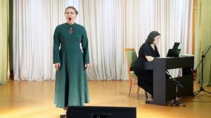 Ольга Антипова исполняет арию Клеопатры "Piangero la sorte mia". Фортепиано — Наталья Латифова
