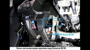 Chevrolet Tahoe (2012) -  карта монтажа сигнализации