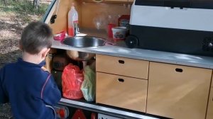 Обзор прицепа-капля "Фисташка трейлер" глазами ребенка