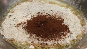 Овсяные мини кексы с вишней и какао