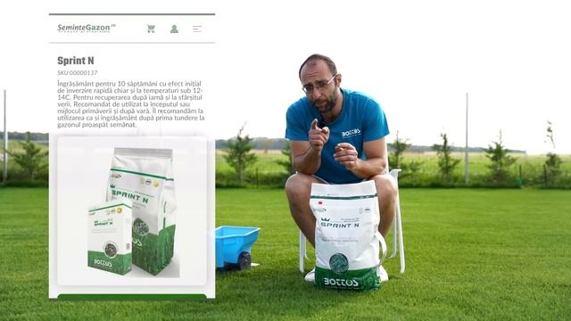 Îngrășământ de toamnă pentru gazon. Azot vs îngrășământ de gazon. Exemple  avantaje.