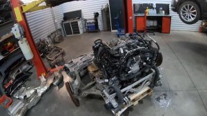 Porsche Panamera 971 turbo 4.0 Замена коробки передач pdk 8dt-80a