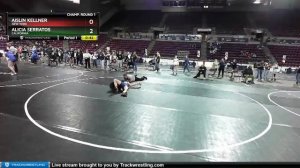 100 Lbs Champ. Round 1 - Alicia Serratos, California Vs Aislin Kellner, New York 451b