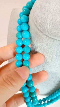 Arizona turquoise loose beads strand sleeping beauty turquoise Jewelry 16" Inch 20230512-07-08