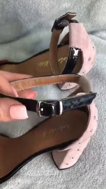 Босоножки замшевые пудровые на устойчивом каблуке 3115 3 смотреть онлайн