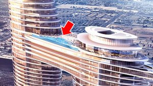 Address Sky View Hotel Dubai - Infinity Pool with Burj Khalifa View (4K Tour & Vlog)