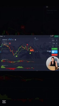 Девушка Трейдер обучает как заработать на  трейдинге