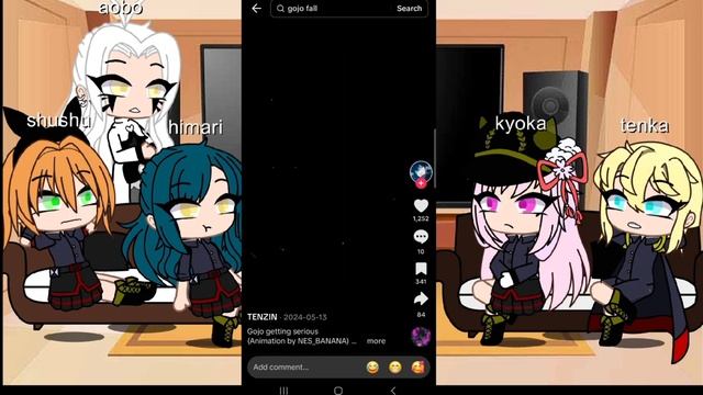 chained soldier reacts to yuki as gojo (2⧸2) my au