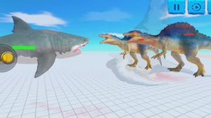 МЕГАЛОДОН ПРОТИВ СПИНОЗАВРА 🔥😱 Animal Revolt Battle Simulator