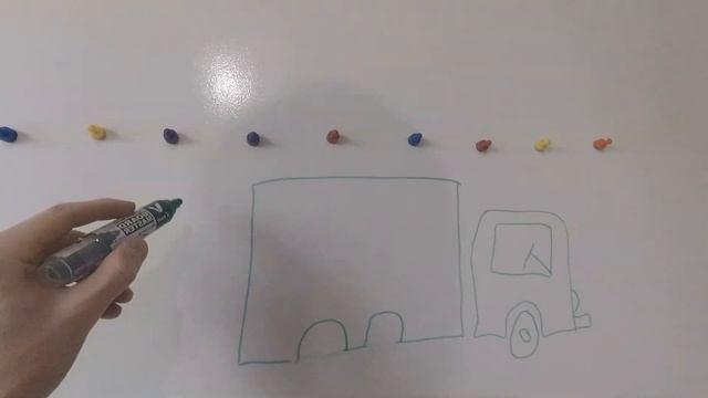Научись рисовать мусоровоз. Обучающее видео для мальчиков. смотреть онлайн
