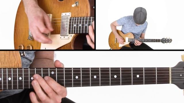 Blues Guitar Lesson - Shuffle E Solo - Performance - Jeff McErlain