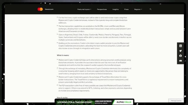 MASTERCARD HAS JUST CHANGED CRYPTO FOREVER! THIS IS NUTS!