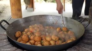 EGG BONDA: Traditional Fried Egg Production Process - Go to Market Sell | Trieu Mai Huong