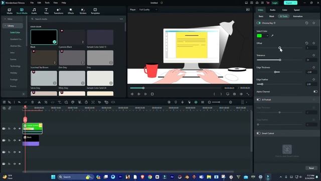 How To Use Chroma Key in Filmora | FILMORA 12 | Green Screen Tutorial Filmora смотреть онлайн