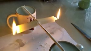 свечка совершает свои колебания. Повторил эксперимент Пушного. #галилео #пушной #эксперимент