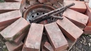 Как из кирпича можно сделать очаг во дворе#печь #печьсвоимируками