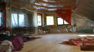 стройка саманного дома в Новополье. Крым.