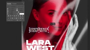 постер модели в фотошоп Struna52