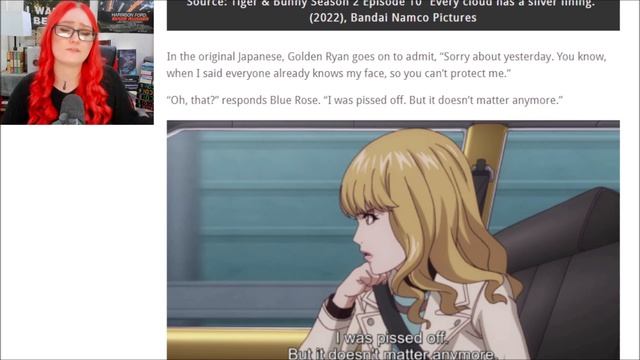 Netflix Alters Tiger & Bunny 2 Dialogue | Hero Criticizes "Outdated Gender Norms" смотреть онлайн