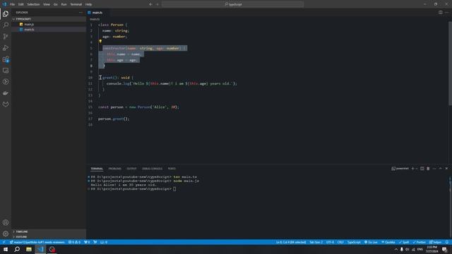 Classes in TypeScript: Lesson 6 | Understanding Constructors, Properties, and Methods