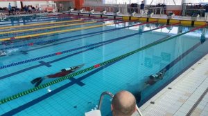 Дайвинг - полоса препятствий соло 100 м мужчины 5-й заплыв.