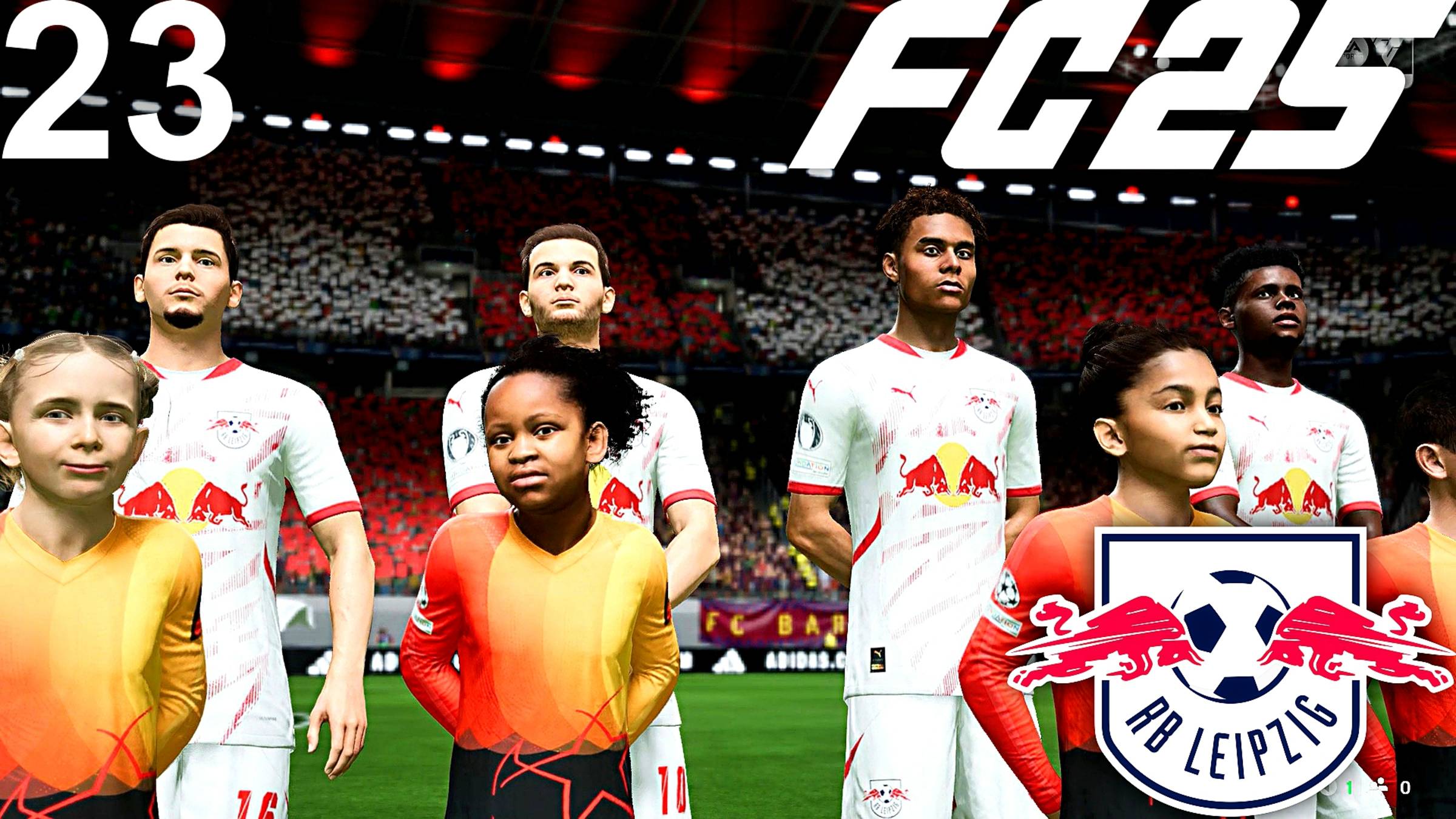FC 25 КАРЬЕРА ЗА ЛЕЙПЦИГ #23 - БИТВА С БАРСЕЛОНОЙ и БЕЗУМНЫЙ КАМБЭК!!!