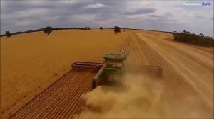 Самая длинная жатка в мире 18 метров