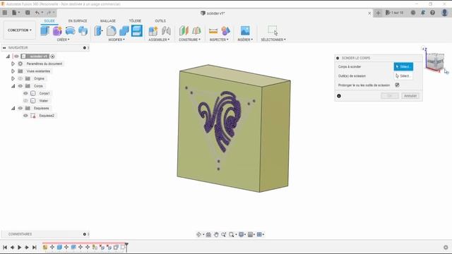 Ca va trancher chérie! La fonction scinder Fusion 360 (2022) смотреть онлайн