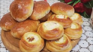 Нам очень понравились!!! пирожки с яблоками в духовке и булочки с творогом|выпечка на кефире|pies