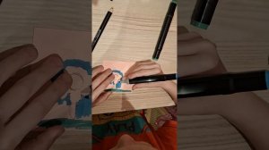 как рисовать цветок фломастерами