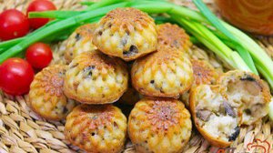 Кексы с грибами
