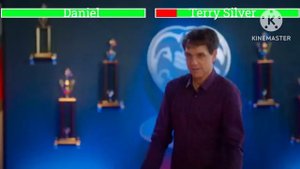 Daniel vs Terry Silver with healthbars Dojo Fight Cobra Kai Season 5