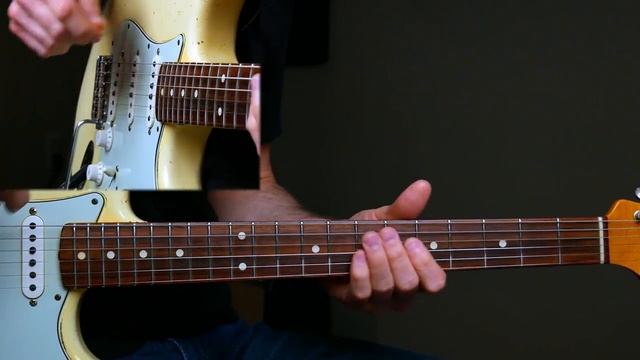 SRV Rhythmic Style Blues Solo in E