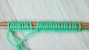 Утолщенный край спицами. Как набрать петли Урок 88 a set of loops with thickened edge