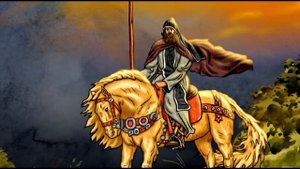 Christian cartoon of the Battle of Kulikovo