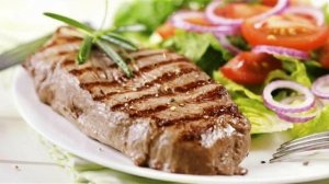Стейк с овощами